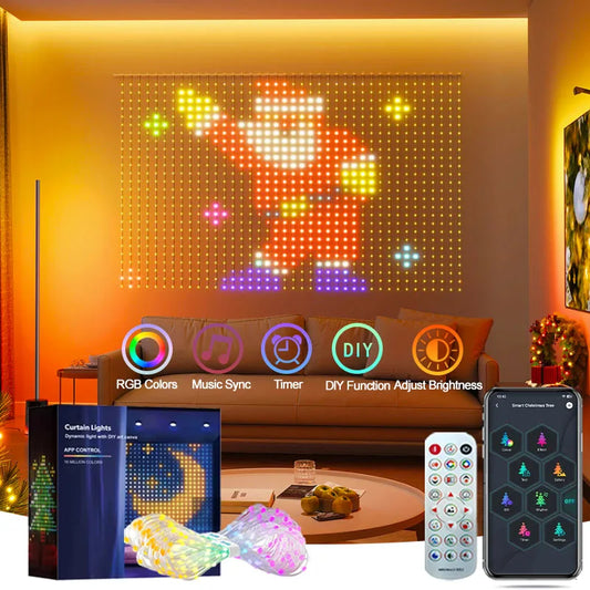 Smart RGB Curtain Lights