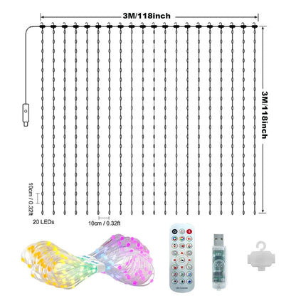 Smart RGB Curtain Lights